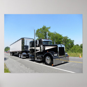 ストラットトラックKenworth W900Lポスター ポスター