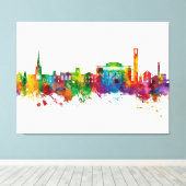 ストラットフォードオンアヴォンイングランドスカイライン キャンバスプリント (インサイチュ (ウッドフロア))