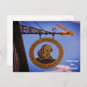 ストラットフォードギルドホールシェークスピアの校舎 ポストカード (正面/裏面)