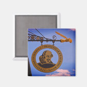 ストラットフォードギルドホールシェークスピアの校舎 マグネット (正面/裏面)