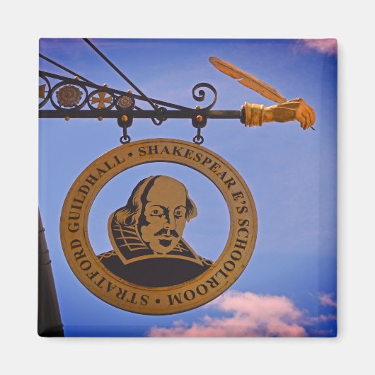 ストラットフォードギルドホールシェークスピアの校舎 マグネット (正面)