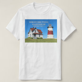 ストラットフォードポイントライトハウス、コネチカットTシャツ Tシャツ