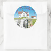 ストラットフォードポイントライトハウス、CTラウンドステッカー ラウンドシール (バッグ)