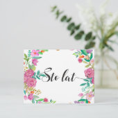 ストラットポーランドハッピーバースデーポーランドギフト ポストカード (スタンド正面)