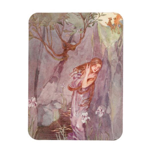 ストラットンズエコー&ナルキサスヴィンテージイラストレーション マグネット (縦)