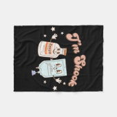 ストラットンバーモント動揺してグラフィックヴィンテージスノーボ フリースブランケット (正面(横))