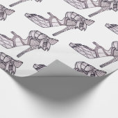 ストラップが付いたハイヒールの包装紙 ラッピングペーパー (角)