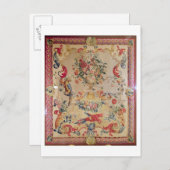 ストラップワークと初期ロココスタイルのタペストリー ポストカード (正面/裏面)