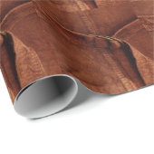 ストラップ付きブラウンスエードおよびバックル ラッピングペーパー (ロールコーナー)