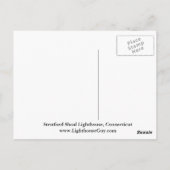 ストラトフォード・ショール灯台 コネチカット州 ポストカード (裏面)