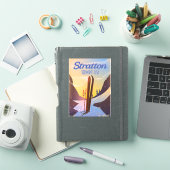 ストラトン バーモント スキー 旅行 ポスター シール (iPadカバー)