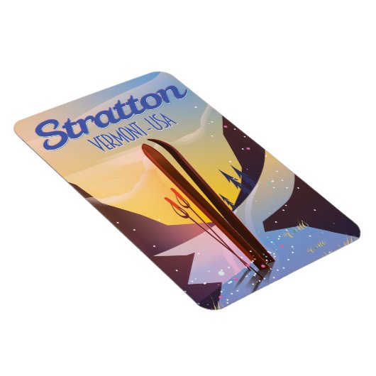 ストラトン バーモント スキー 旅行 ポスター マグネット (右側)