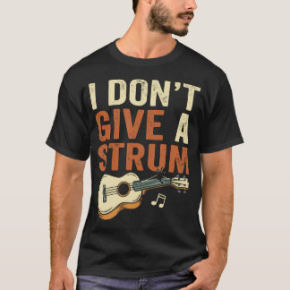 ストラムしない派 ギター ユーモア ウクレレ Tシャツ