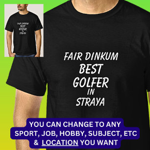 ストラヤの最高のフェアディンクムゴルファー Tシャツ