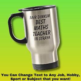 ストラヤの最高のフェアDinkum MATH先生 トラベルマグ