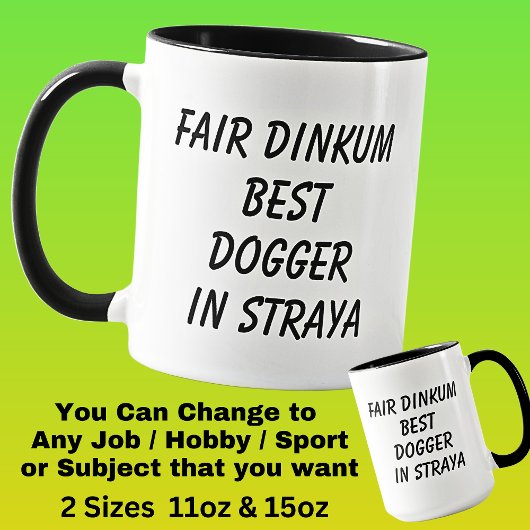 ストラヤ最高のでのFair Dinkum DOGGER マグカップ