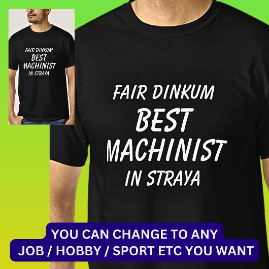 ストラヤ最高ので公正Dinkum MACHINIST Tシャツ