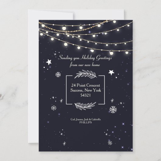 ストラングライトズウィンターホリデームービングアナウンス 招待状 (正面)