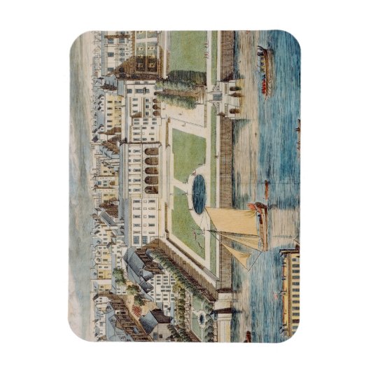 ストランドの古いサマーセットハウス、ジャンによって刻まれた マグネット (縦)