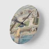 ストランドの古いサマーセットハウス、ジャンによって刻まれた ラウンド壁時計 (傾斜)