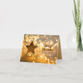 ストランドオブクリスマスライトスモールフォードホリデー カード (正面)