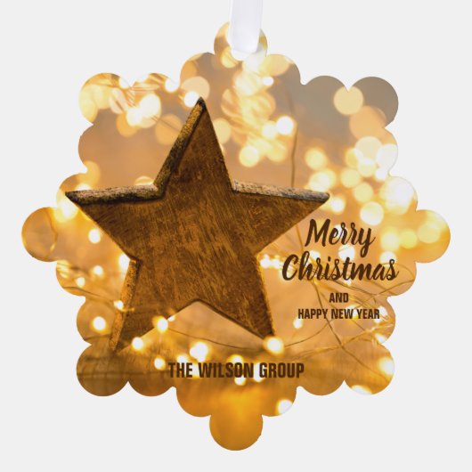 ストランドオブクリスマスライトビジネス紙 オーナメントカード (正面)