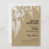 ストランドオブライトオンパームツリーバースデーパーティー 招待状 (正面)