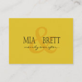 ストランドスタイリッシュ | 黒板黄色座席表 プレイスカード (裏面)