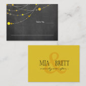 ストランドスタイリッシュ | 黒板黄色座席表 プレイスカード (正面/裏面)