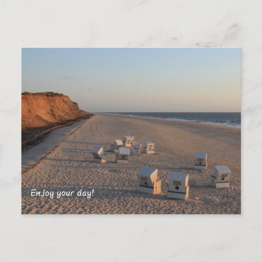 ストランド – ビーチ, Strandkorb, Sylt ポストカード (正面)