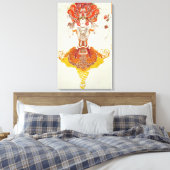 ストラヴィンスキーによる「火鳥」のバレエ衣装 キャンバスプリント (インサイチュ (寝室))