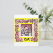 ストラヴィンスキー葉書 ポストカード (スタンド正面)