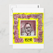 ストラヴィンスキー葉書 ポストカード (正面/裏面)