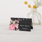 ストリお洒落ングライトブラックプレイスカード プレイスカード (裏面)