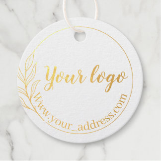 ストリつるングとロゴのブランドを備えたホイルカスタムラベル フェイバータグ