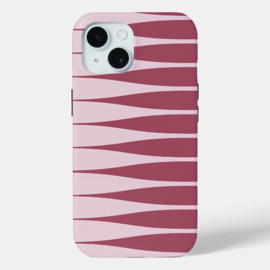 ストリアーションピンクワインレディースiPhoneケース Case-Mate iPhoneケース (裏面)