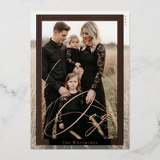 ストリエレガントッモダンプフレーム全写真Joyスクリプト 箔シーズンカード (正面)