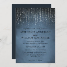 ストリエレガントングきらめくライトNavy Blue結婚s