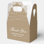 ストリエレガントング素朴ライツクラフト紙結婚ズ フェイバーボックス (オープン)