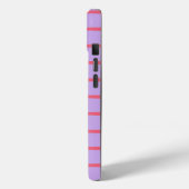 ストリエーション ホットピンクとライラック Case-Mate iPhoneケース (裏面 / 左)
