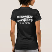 ストリカーウィメンズベラキャンバ素晴らしスジャージーT-Sh Tシャツ (裏面)