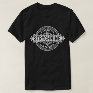 ストリキニンヴィンテージスタイル毒ラベル Tシャツ
