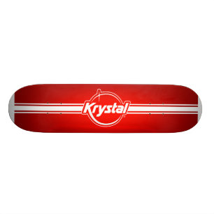 ストリップのスケートボードとのKrystalのロゴ スケートボード