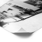 ストリップの上にパグ フォトプリント            (角)