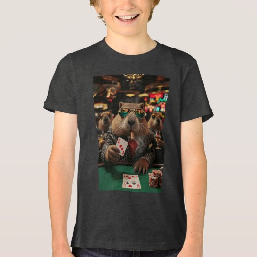 ストリップの高額賭け金 トライブレンドTシャツ (正面)