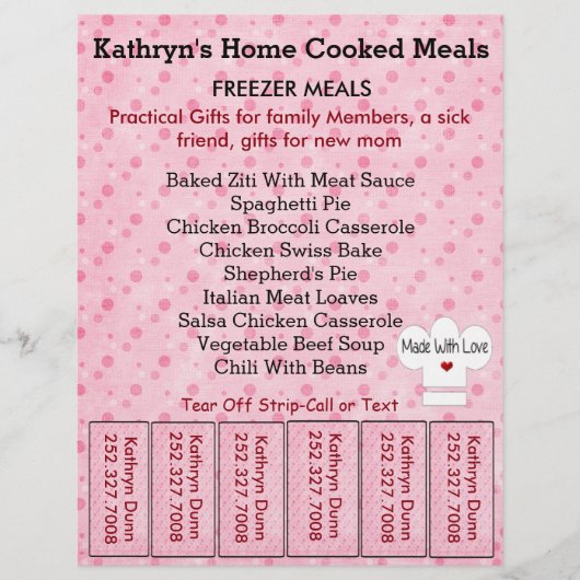 ストリップを引き裂いたビジネスフライヤー チラシ (正面)