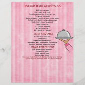 ストリップを引き裂いたビジネスフライヤー チラシ (裏面)