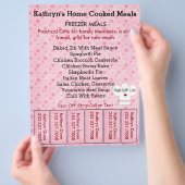 ストリップを引き裂いたビジネスフライヤー チラシ (手)