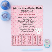 ストリップを引き裂いたビジネスフライヤー チラシ (シングル)