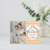 ストリップシンプルフローライースターファミリー3枚の写真 シーズンポストカード (スタンド正面)